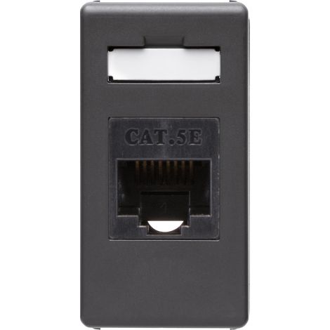 RJ45-Telefonanschluss CAT 5E 'SISTEM' UTP - Schwarz