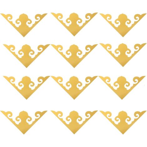 Acrylic Vine Pattern Corner Mirror Wall Stickers (1/5)