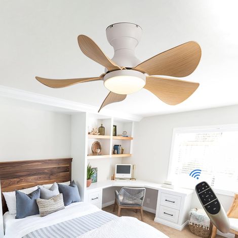 Ventilateurs de Plafond Avec Lumières Et Télécommande 6 Vitesse Ventilateur Lumière Plafond 3 Couleur Réversible Silencieux Ventilateurs de Plafond Modernes Avec Despes, 29 Pouces A Mené Le Min (1/5)