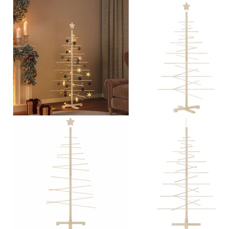 Weihnachtsbaum Holz zum Schmücken 150 cm Massivholz Kiefer - Kieferbaum Dekoration - Holzbaum Weihnachten (1/5)