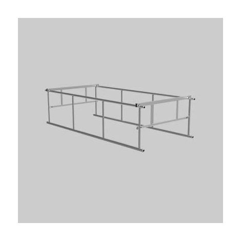 Parapetto completo per ponteggio system 120x200 cm
