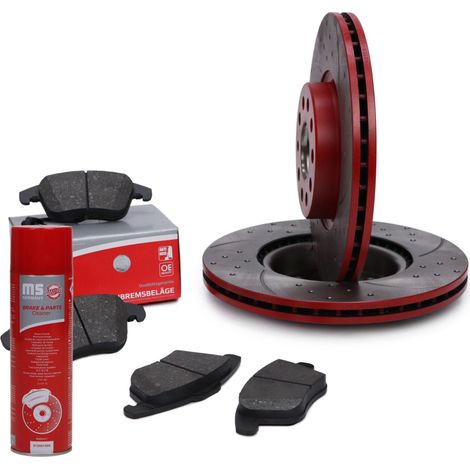 SET DISCHI E PASTIGLIE FRENO ANTERIORI SPORT-EXTREME AUDI, SEAT, SKODA, VW 202521582 (1/4)
