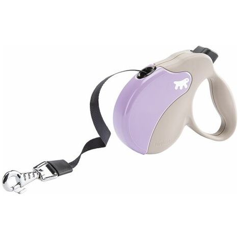 Ferplast AMIGO TAPE Guinzaglio allungabile con fettuccia estensibile. 4 misure, vasta gamma colori.. Variante MINI - Misure: 12 x 3 x h 10 cm - Lilla
