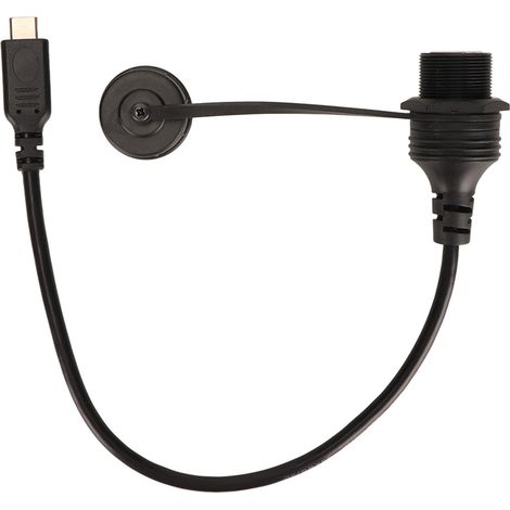Câble USB-C vers USB-B étanche, rallonge pour installation encastrée, compatible avec imprimantes, voitures, navires, yachts et tableaux de bord. (1/4)