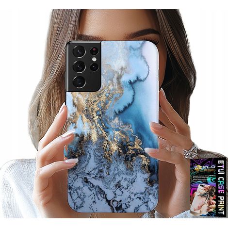 Hülle für Samsung Galaxy S21 Ultra – Marmormuster + Folie (1/5)