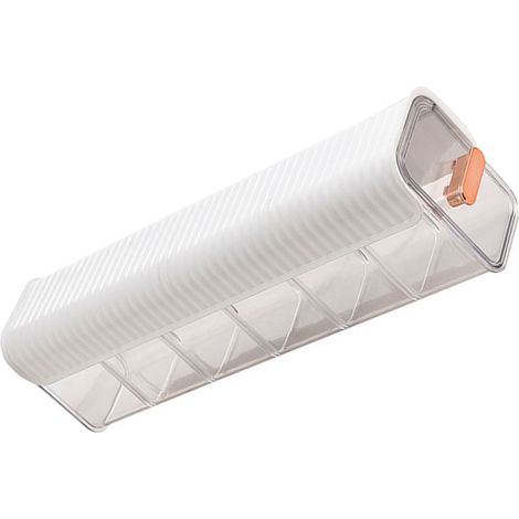 Organisateur de sous-vêtements mural amovible, anti-poussière et résistant à l'humidité, pour chambre à coucher, blanc. (1/5)