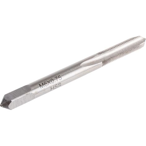 Taraud M6, pas de 0.75mm, Fin métrique, HSS ( Prix pour 1 ) (1/2)