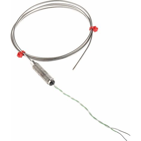 Thermocouple type K Ø 1.5mm, L 1m, +1100°C max à Câble ( Prix pour 1 ) (1/2)