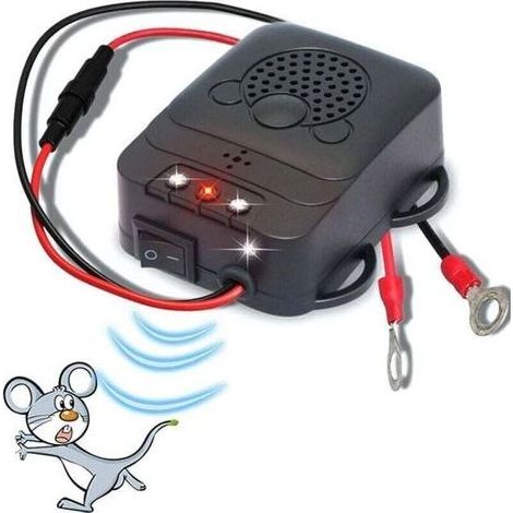 Garden FutureRépulsif Ultrason pour Voiture, XU, Électronique Dissuasion Répulsif Anti-Fouine de Rat avec Lampes Stroboscopiques à Del pour Voiture, Grange, Cuisine - KZQ (1/4)