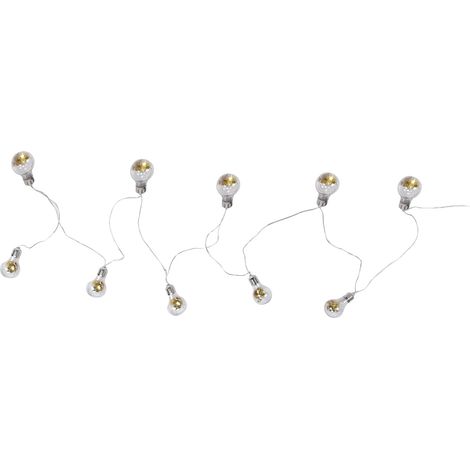Guirlande lumineuse E27 Étoile Dorée 100 LED Fil de Cuivre Alimentation USB ou piles Décoration pour mariage, maison, fête, vacances (1/5)