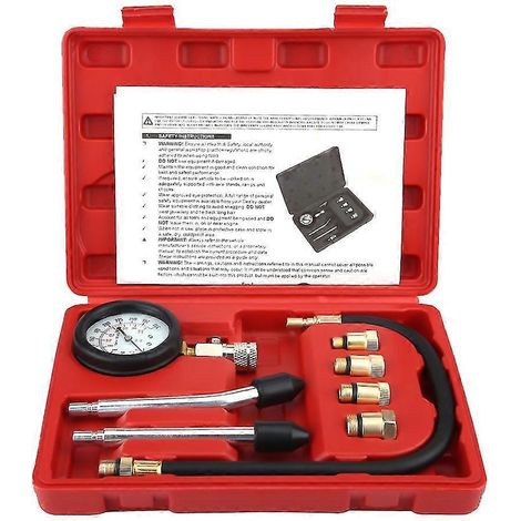 Testeur de pression des cylindres de moteurs à essence - Manomètre de compression précis avec filetage multiple (1/5)