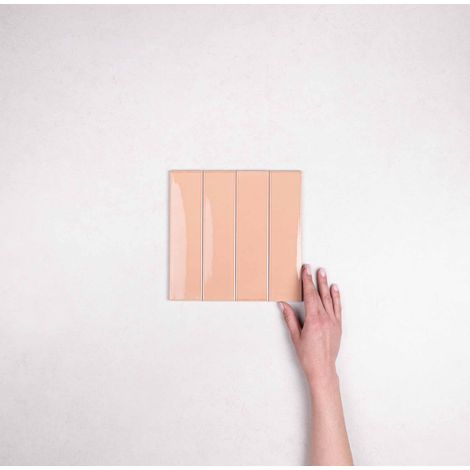 Carrelage Effet Zellige Rose Beige KAPPA Nude 5x20cm (1/5)