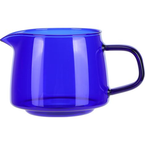 KIMISS Kaffeetassen-Set aus Borosilikatglas – 300 ml Tasse zum Teilen mit ergonomischem Griff, für Heißgetränke, Cappuccino, Tee und andere Heißgetränke (Blau) (1/5)