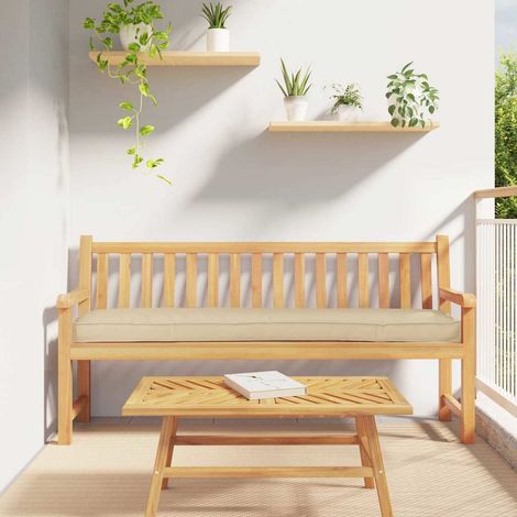 Palettenkissen Beige 200 x 40 x 8 cm Oxford-Stoff