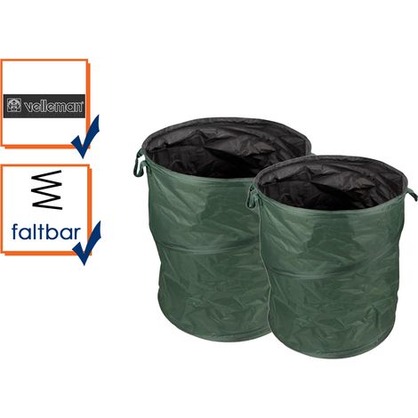 POP-UP Gartenabfallsack Set mit Griffen PEREL 85L und 175L (1/4)