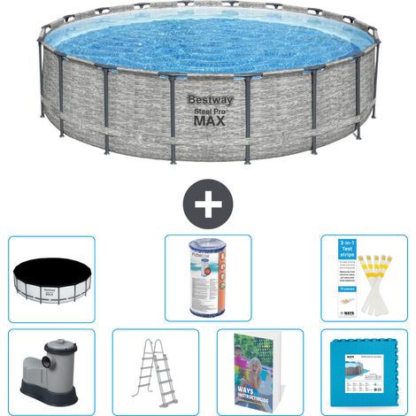 Bestway Piscina Bestway Steel Pro MAX Rotonda - 549x122 cm - 8-pezzi  S602