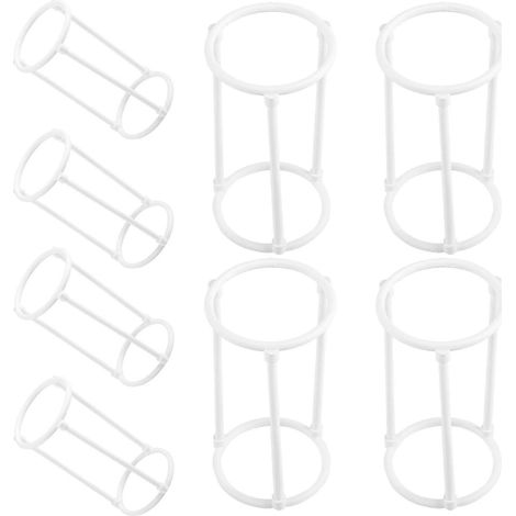 Pare-éclaboussures en plastique blanc, 10,5 x 5,5 cm, adaptés aux aquariums et bassins de rocaille, faciles à installer, lot de 8. (1/5)