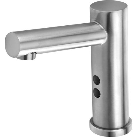 Robinet à capteur monté sur pont 6V DC (4xAA), acier inoxydable mat (1/5)