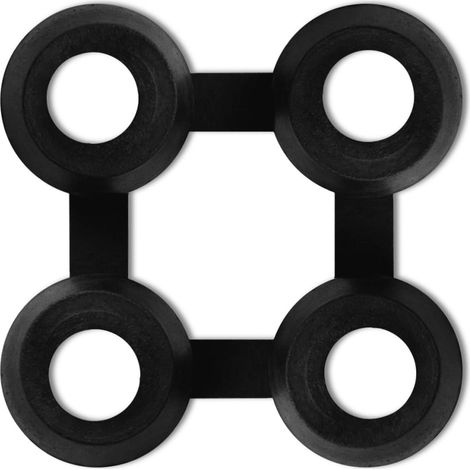 Maison Exclusive - Verbinder für Ringgummimatten 10 Stk. Gummi Sc (1/3)