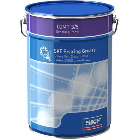 Graisse Savon au lithium complexe SKF LGMT 3, Boîte de 5 kg ( Prix pour 1 )