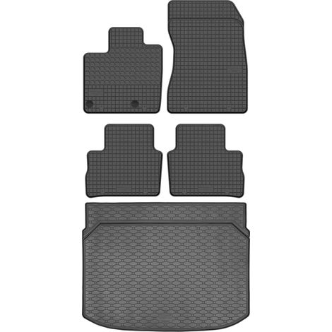 Juego de alfombrillas de goma para coche y alfombrilla para maletero para Nissan Qashqai III J12 Crossover (modelo 2021).
