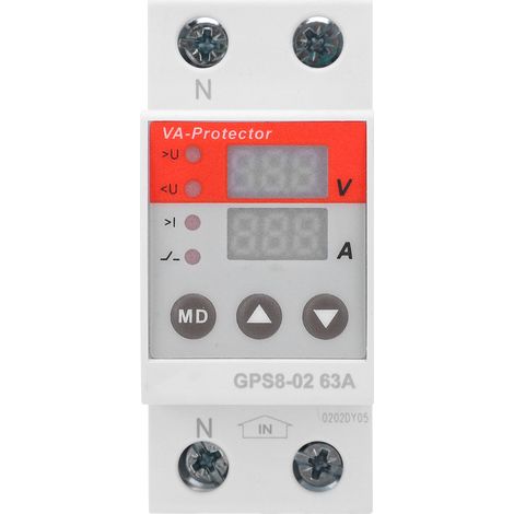 Protection contre les surtensions et les surintensités avec affichage numérique à réarmement automatique GPS8-02-D (1/5)