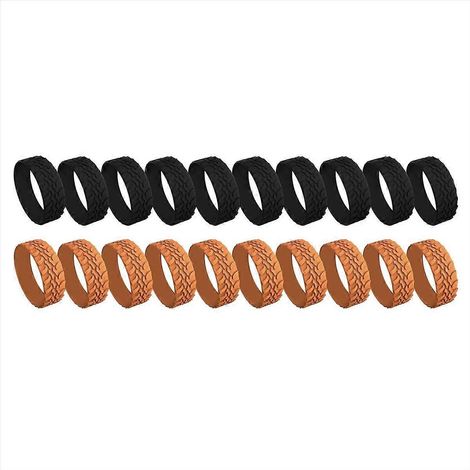 20er-Packung Rollenschoner für Koffer, Silikon-Klebekappen für Gepäckrollen, universeller Schutz, einfacher Austausch, langlebiges Reiseaccessoire (1/5)