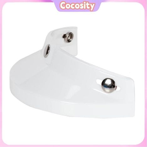 Cocosity Visière de moto à 3 boutons-pression Visière universelle pour moto, 3 boutons-pression, auto combinaison Orange Blanc (1/5)