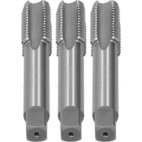 Lot de 3 tarauds pour machines, filetage en acier rapide, accessoires de taraudage M22