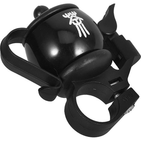 Sonnette de vélo en forme de mini théière, compatible avec fixation au guidon, noire (1/5)