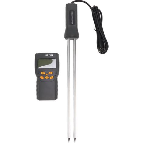 Grain Moisture Meter Tester LCD Display with Backlight Automatic Temperature Compensation Garden Tools A (1/4)