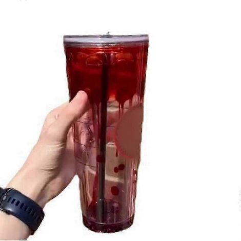 Gobelet d'Halloween (720 ml) rempli de liquide avec motif sang coulant, 450/720 ml, gobelet pétillant (1/5)