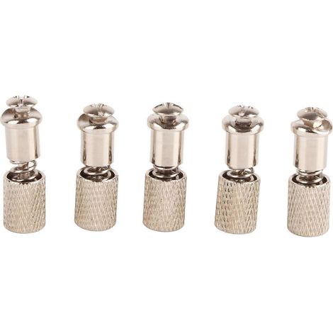 Lot de 5 pinces à ressort en acier inoxydable, faciles à changer, robustes et durables, avec vis de fixation. (1/4)