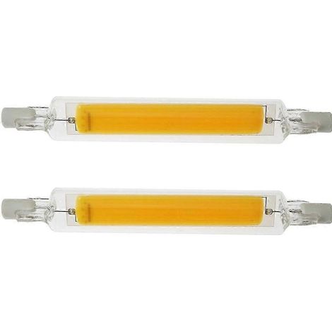 R7S 118mm LED dimmable 10W blanc chaud lampe remplacement pour alogena 100 (1/5)