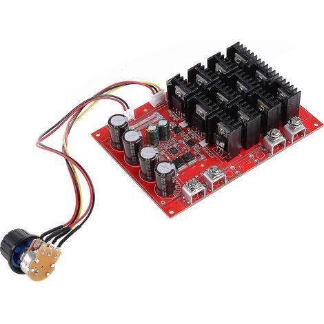 Contrôleur de vitesse pour moteur CC 10-50 V 60 A, PWM HHO, radiocommande, puissance maximale 3000 W, 12 V, 24 V, 48 V (1/5)