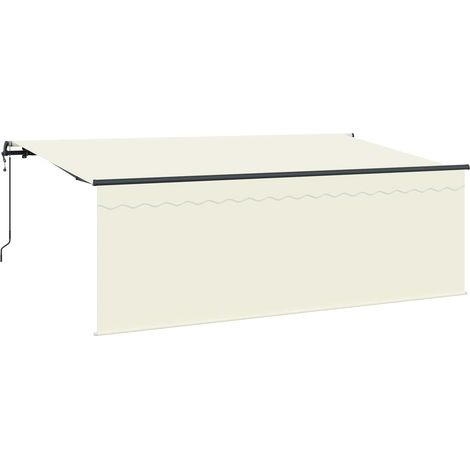 Maison Exclusive - Tenda Retrattile Crema 350 x 200 cm Poliestere e Alluminio