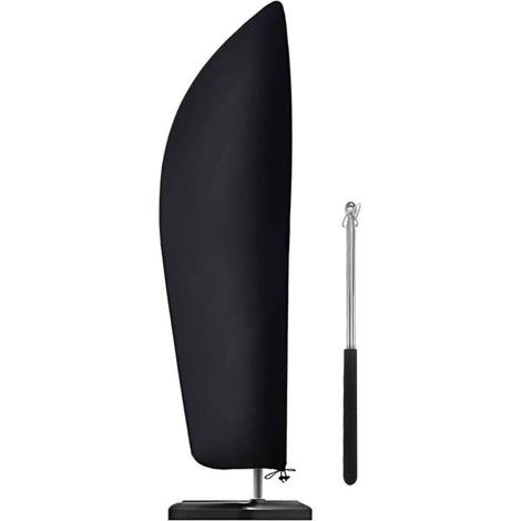 Funda protectora para sombrilla voladiza, funda para sombrilla de jardín en Oxford 210D, impermeable, antipolvo y resistente a los rayos UV, 265 x 50 x 70 x 40 cm (1/4)