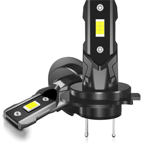 H7 LED-Lampe 4000 lm, 40 W, 400 % Helligkeit, 6500 K Weiß, H7 Scheinwerfer-Umrüstsatz, Ersatz für Halogen- und Xenon-Autolampen (2er-Pack) (1/4)