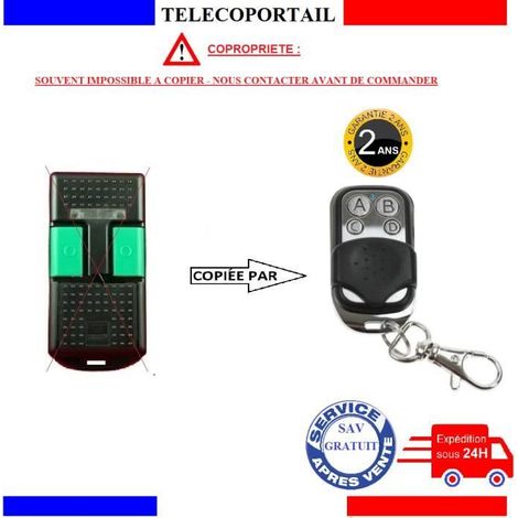 TELECOMMANDE CARDIN - TELECOMMANDE COPIEUSE CARDIN S476 TX2 S476 TX4
