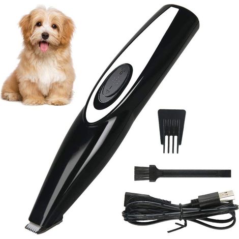 Tondeuse électrique pour Animal Domestique USB Rechargeable sans Fil Petite Tondeuse à Cheveux pour Chiens Chats Pattes Oreilles Oreilles Visage