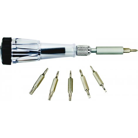 CACCIAVITE DI PRECISIONE IN SET 'A7197-XJ' 13 pezzi (1/4)