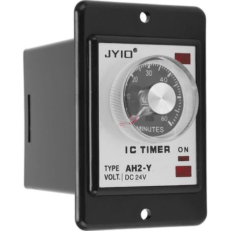 Relais temporisé miniature AH2-Y 60M à 8 broches avec commande par pointeur et boîtier ABS pour systèmes d'automatisation (1/4)
