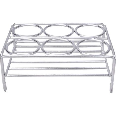 Support de creuset, 6 trous de 36 mm de diamètre, support de creuset en fil chromé (1/5)