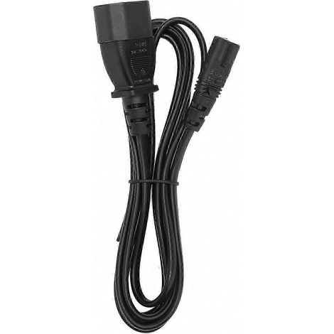 Câble d'alimentation IEC320 C14 vers C7, mâle à femelle, 2 mètres, pour écran LCD, imprimante et caméra, cordon secteur longue portée. (1/5)
