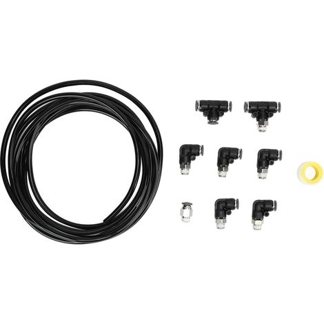 GARRYFIZH Kit d'accessoires pour aspirateur à turbine 10 pièces, 180 psi, flexible, léger, robuste et résistant aux pliures pour Supra, noir