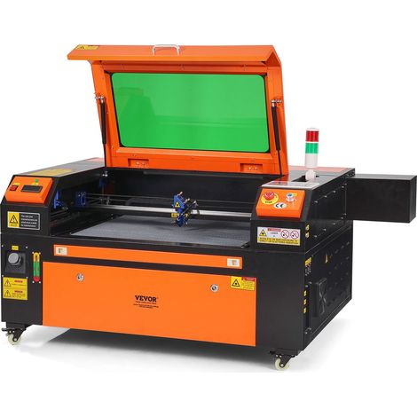 Graveur Laser CO2 Machine de Gravure Découpe Laser 80 W Zone de Travail 500x700 mm Vitesse de Travail 0-500 mm/s, avec Assistance Air, Panneau de Commande Numérique, pour Bois, Acrylique, Tissu (1/5)
