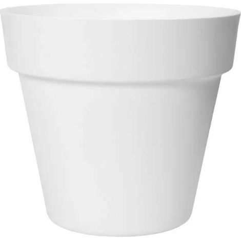 Elho Fioriera Florus Paris 35 White Vaso Rotondo per Interno ed Esterno
