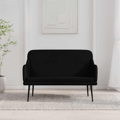 Banc Noir 110x76x80 cm Tissu (1/5)