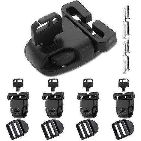 4 Sets Spa Hot Tub Cover Clips Latch Replacement Kit Lock for Stra  Adjustable (1/5)