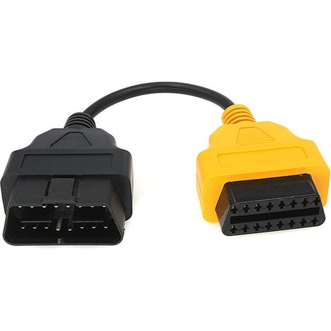 Cable adaptador de diagnóstico OBD2 YMYNY ECU Scan amarillo para Fiat ECUScan Multi Scan